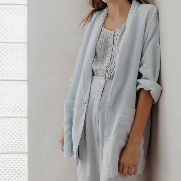 Esby Simone Linen Jacket - Tanstone - Picture 3 of 10